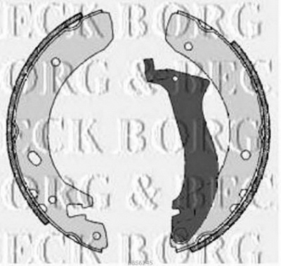 BORG & BECK bbs6245 -  Комплект тормозных колодок